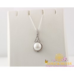 Жіночий срібний кулон "Ванда" перлина 3976р Gold & Silver, Украина